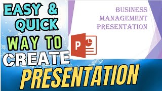 Proper Way To Create A Presentation in PowerPoint [upl. by Aleahs]