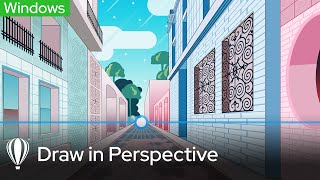 Draw in Perspective  CorelDRAW for Windows [upl. by Ursas221]