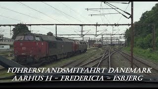 Führerstandsmitfahrt Dänemark Aarhus H  Esbjerg mit RR3336 [upl. by Sneed]