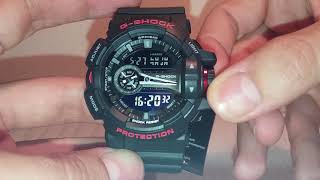 GShock GA400 manual 5398 to set time and calibration [upl. by Anoli]