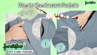 How to Draft and Sew Inseam Pockets ㅣ DIY TUTORIAL [upl. by Blanchette]