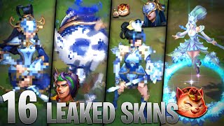 16 NEW LEAKED SKINS  Rose Firecracker Porcelain  League of Legends [upl. by Atilahs]