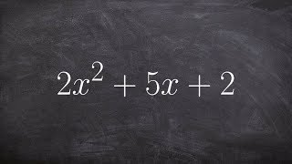 Factoring a polynomial when a is greater than one using box method [upl. by Alguire309]