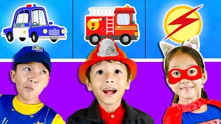 Policeman Fireman Superman Song  Kids Songs [upl. by Bradstreet]