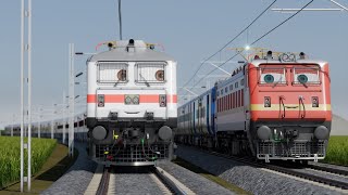 The Two Hearts ❤️  Animated Train world  Indian train cartoon  3D RailRoad Animation [upl. by Skrap]