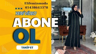 Elbise Modelleri KANALA ABONE OLMAYI UNUTMAYIN Elifeminmoda Tesettür GiyimElbise Kombinlerikesfet [upl. by Templeton33]