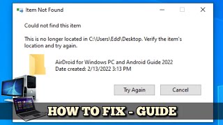 How to delete Item Not Found or Could not find this item on Windows  2022 Guide [upl. by Hooker638]