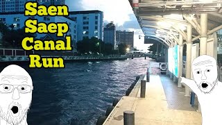 SAEN SAEP CANAL RUN AT SUNSET  Srinakarin to Thong Lor [upl. by Valenba]