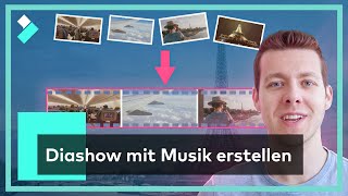 Bilder Video Diashow mit Musik selber erstellen  Filmora X Showcase [upl. by Fast955]