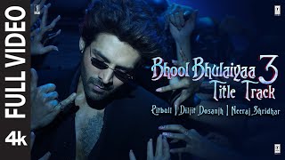 Bhool Bhulaiyaa 3 Title Track Full Video Kartik APitbullDiljitNeerajTanishkPritam  Bhushan K [upl. by Onfroi]