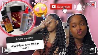 HOW TO QUICK WEAVE TUTORIAL  HOW TO HIDE THE TOP TRACK  NO LEAVE OUT  DIY  IAMPASHH [upl. by Guise]