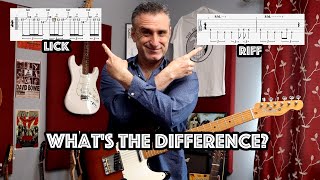 Guitar Riffs vs Guitar Licks a Definitive guide [upl. by Cone]