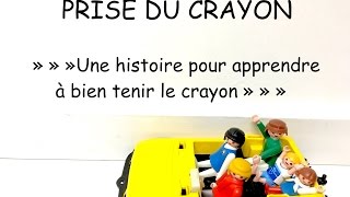 PRISE DU CRAYON Une histoire pour apprendre comment bien tenir le crayon ergothérapie [upl. by Enrobso819]