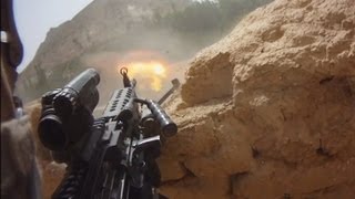 FIREFIGHT ON HELMET CAM IN AFGHANISTAN  PART 1  FUNKER530 [upl. by Nyltiak455]