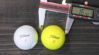 One Huge Difference Between Yellow and White Pro V1x Golf Ball [upl. by Reinald]