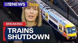 NSW Transport Minister Jo Haylen on Sydney train shutdown  9 News Australia [upl. by Elttil456]