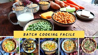 Spécial débutant 😊 Batch cooking facile pour lhiver et pour toute une semaine en famille [upl. by Noyahs252]