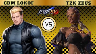 KOFXV LOKOF 😈 YamazakiBeniGeese Vs ZEUS ⚡DoloresWhipShermie  Tournament Match kofxv [upl. by Cleti]