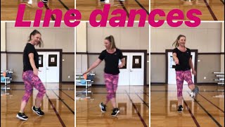 Line dances for Seniors and Beginners  Electric Slide Cupid Shuffle and more [upl. by Granoff]