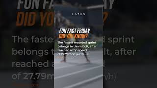 Did You Know  The Fastest Sprint Speed  Latus Health  Usain Bolt [upl. by Havot]