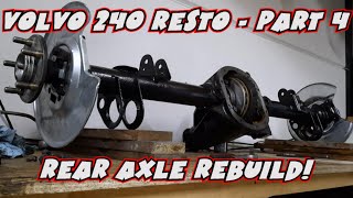 1983 Volvo 240 Restoration  Part 4  Rear axle Rebuild [upl. by Bronez]