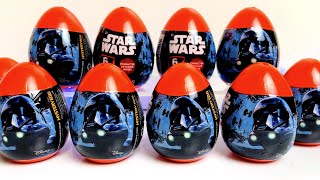 ASMR no talking Unboxing  STAR WARS Mystery Eggs [upl. by Ecylla794]