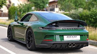 Porsche 992 GT3 Touring with FULL Akrapovic Exhaust feat Headers on the DYNO Sounds amazing [upl. by Alyakam]