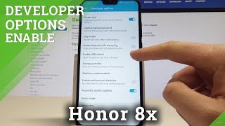 How to Enable Developer Options on Honor 8x  Allow OEM Unlocking [upl. by Enitsed]