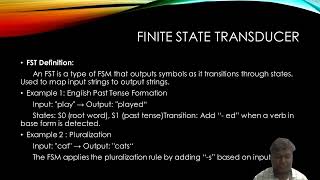 Finite State Machine Based on Morphology in NLP [upl. by Illek]