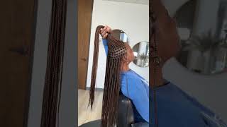 Knotless braids knotlessbraids longbraids hairstyles trending braidedhairstyles [upl. by Newell949]