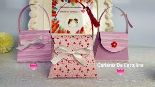 CARTERAS DE CARTULINA cardboard wallets 👜💜 [upl. by Alvis435]