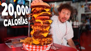 El restaurante con MÁS CALORÍAS en el mundo  ¡Todo es gigante 🍔😱 [upl. by Enaz177]