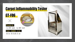 Carpet Flammability Tester GTF06 [upl. by Odine]