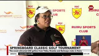 Over 250 golfers turn up for 1st edition of Springboard classic golf tournament [upl. by Ritz]