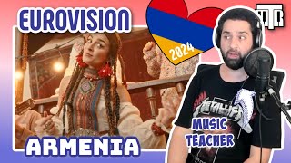 Armenia Eurovision 2024 Reactionalysis  Music Teacher Analyses Jako by Ladaniva [upl. by Deerc]