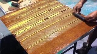 Faux Oak Wood Grain Creative Painting Techniques [upl. by Woehick]