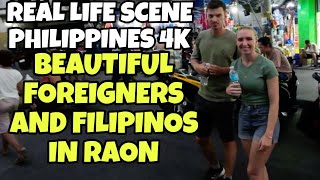 BEAUTIFUL FOREIGNERS AND FILIPINOS IN CARRIEDO EVANGELISTA QUIAPO MANILA WALKING TOUR IN PHILIPPINES [upl. by Onifled714]