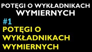 POTĘGI O WYKŁADNIKACH WYMIERNYCH 1  Dział Potęgi o wykładnikach wymiernych  Matematyka [upl. by Inavoig]