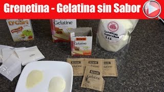 Grenetina  Gelatina sin Sabor  Recetas en Casayfamiliatv [upl. by Eicul]