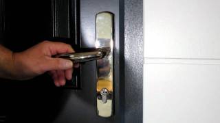 4 How to operate the door lock on your masterdor or suredor [upl. by Ecnarret]