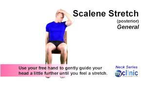 Neck Series  Posterior Scalene Stretch [upl. by Aziul320]