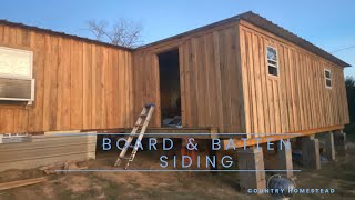 Finishing Board amp Batten Siding And Trim Work [upl. by Edelson746]