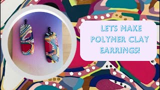 Polymer Clay Earring Making Tutorial [upl. by Elylrac]