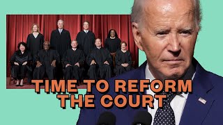 Biden DEMANDS term limits for Supreme Court justices [upl. by Akinnej]