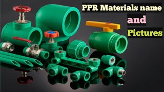 Plumbing Ppr Matareals Name amp Pictures  ppr work fittings and photos  plumbing [upl. by Nywg]