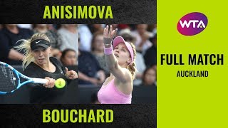 Amanda Anisimova vs Eugenie Bouchard  Full Match  2020 Auckland Quarterfinal [upl. by Crain]