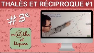 Appliquer la réciproque du théorème de Thalès  Troisième [upl. by Ym49]