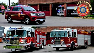 St Catharines Fire Station 1 Dumps  Car 4 Pump 1 Rescue 1 Responding [upl. by Mauro]