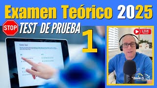 2025 NUEVO EXAMEN TEORICO DE CONDUCIR  TEST DE PRUEBA 1 [upl. by Lhadnek826]