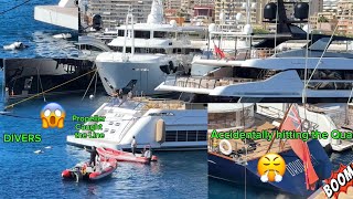 53m Sail Yacht Crash the Quai 52m RMF Caught the Line Too Windy or Mis Calculation😱emmansvlogfr [upl. by Emirac]